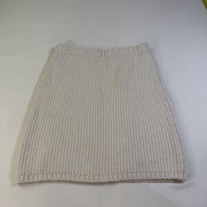Universal Thread Heavy Knit Type Material Mini Skirt Cream Colored Pull On XS